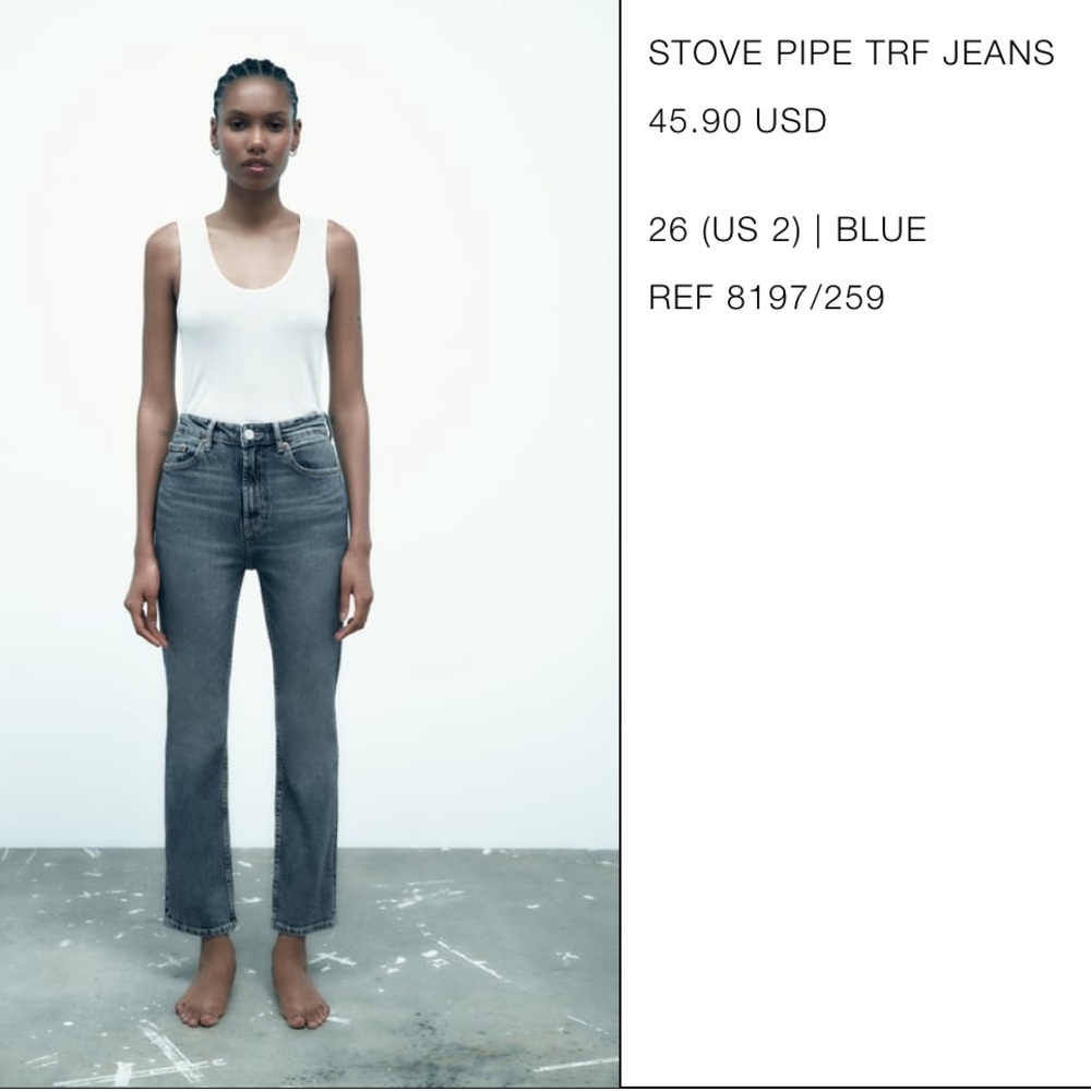 Zara Stone Pipe Jeans